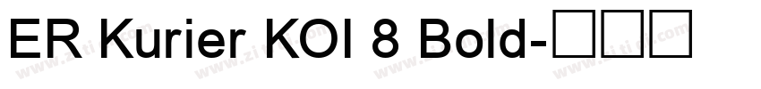 ER Kurier KOI 8 Bold字体转换